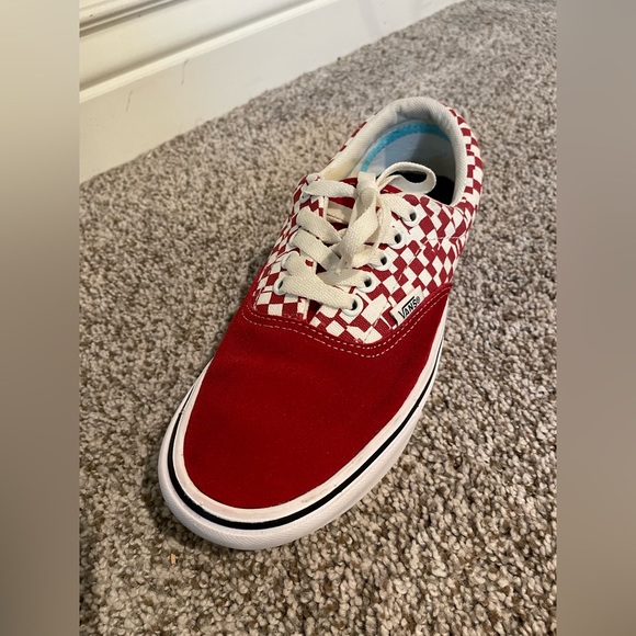 Vans Comfycush Era Tear Check Racing Red/True White - Picture 6 of 9